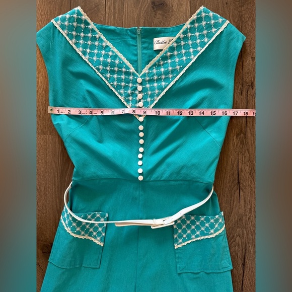 Bettie Page Retro Inspired Pin Up Dress Size Large - Picture 4 of 11